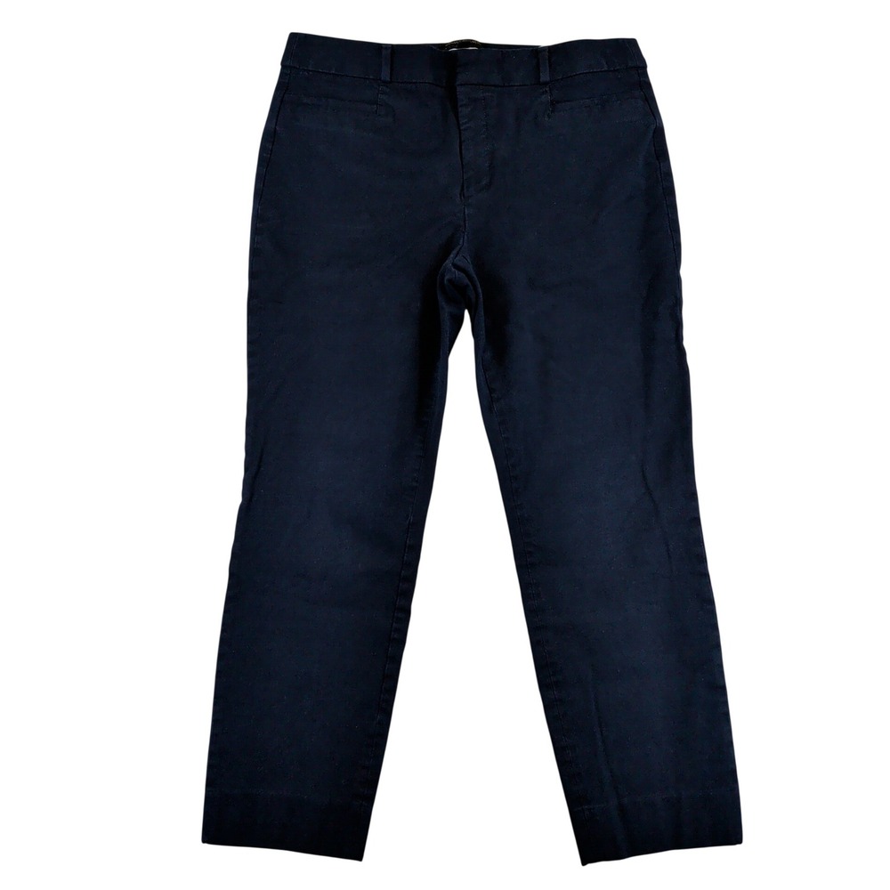 Banana Republic Sloan Navy Blue Slim Ankle Pants Womens 12 493050-05 Holiday 19